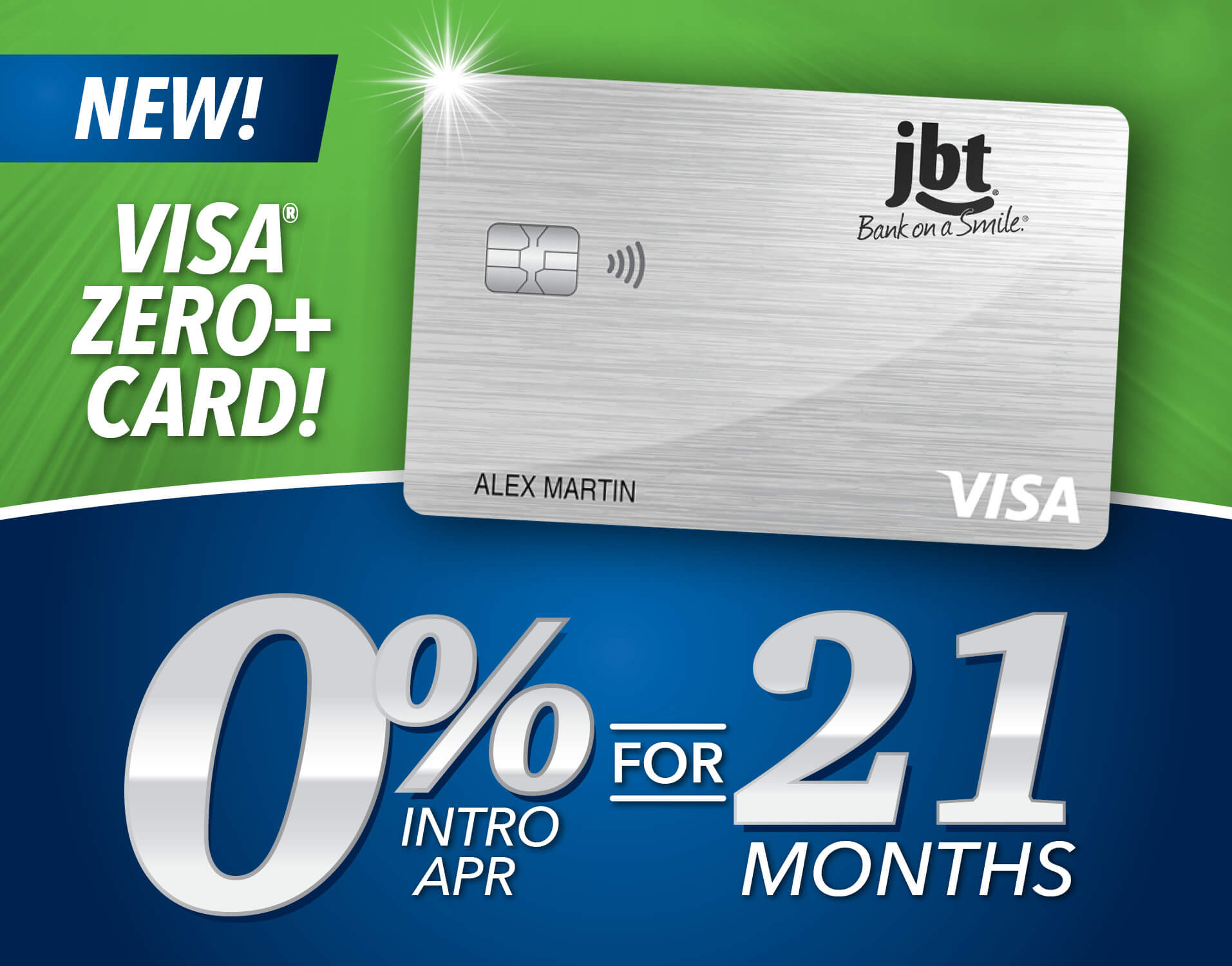 Introducing Visa® Zero+… <br> 0% Intro APR plus Rewards!
